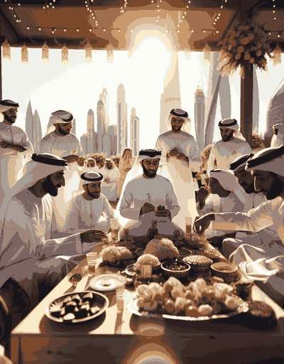 Traditional United Arab Emirates wedding attire displaying intricate designs and cultural significance