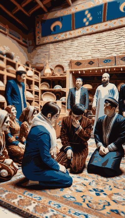 Uzbekistan wedding ceremony featuring sacred rituals and cultural traditions