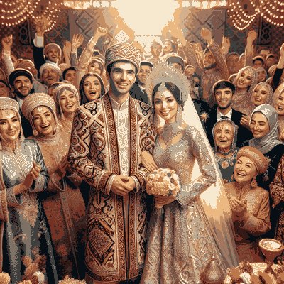 Uzbekistan wedding ceremony