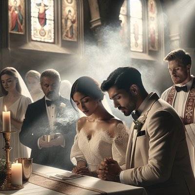 Traditional Vatican City wedding attire displaying intricate designs and cultural significance